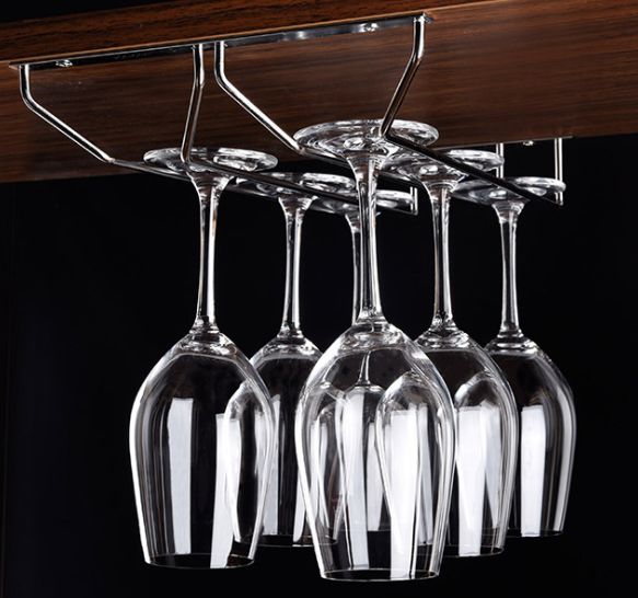 Upside-down wine glass holder Stainless steel hanging wine glass holder Multi-specification wine glass holder tall glass holder
