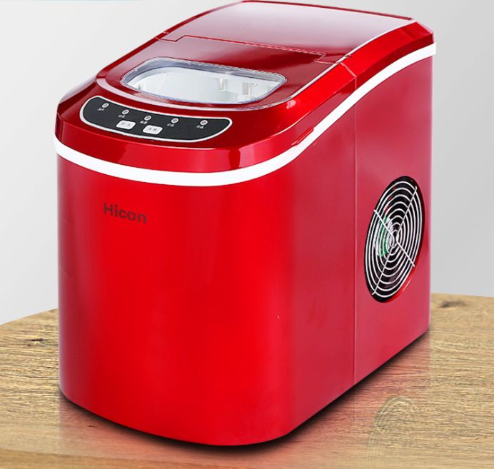 Household small ice maker 12KG commercial milk tea shop KTV round ice manual water addition automatic ice maker details Picture