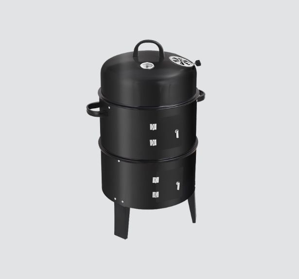 BBQ smoking grill, three-in-one outdoor barbecue grill, barbecue rack, commercial and household barbecue oven, smoked meat grill details Picture