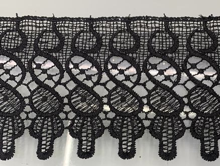Water Soluble Lace Accessories Black Barcode Dress Accessories Accessories Custom Lace