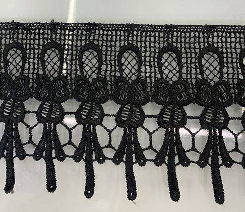 Water Soluble Lace Black Bar Code