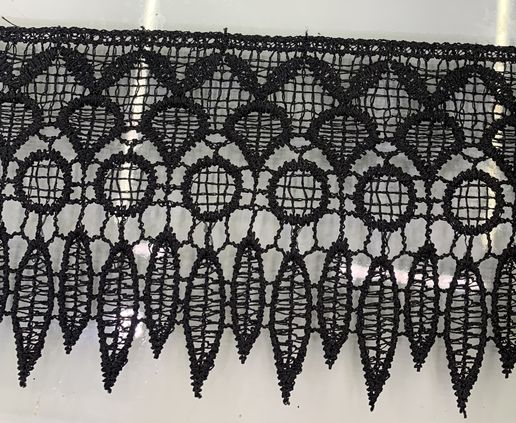 Water Soluble Lace Accessories Black Bar Code Lace Clothing Clothing Accessories Accessories Lace Custom Lace