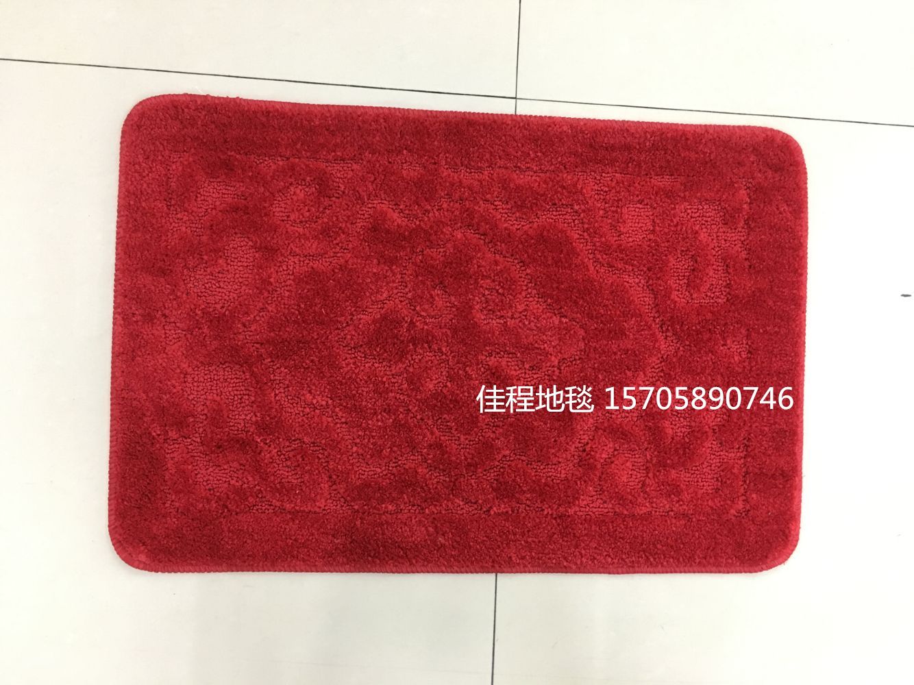 TPR flat velvet short wool jacquard floor mat, anti-slip door mat, floor mat, flat velvet jacquard floor mat, a best-selling floor mat in foreign trade Item Picture