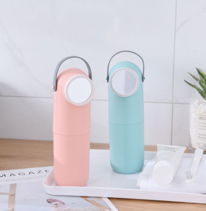 时尚便携式旅行牙刷盒创意镜面牙刷牙膏盒户外洗漱牙具盒