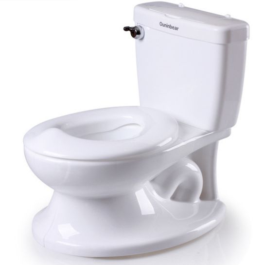 Children's toilet for boys and girls baby new white simulation training plastic toilet seat toilet music potty size only for foreign trade sales only for foreign trade sales only for foreign trade sales