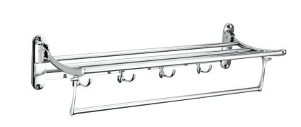 带钩活动折叠浴巾架