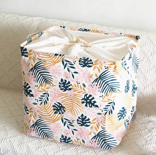 Large Bunched Mouth Dustproof Storage Box Cotton-Padded Quilt Storage Box Cotton And Linen Extra Large Storage Box Multi-Color Optional Size 50/40/50Cm undefined