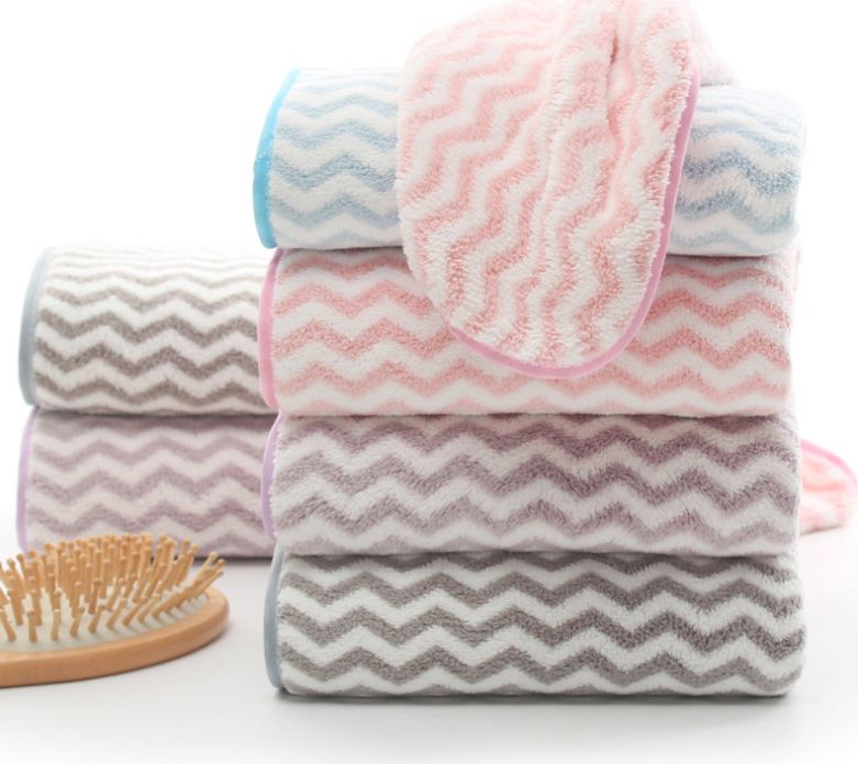 Sanjun cationic coral fleece dry hair, face wash, hand towel and bath towel