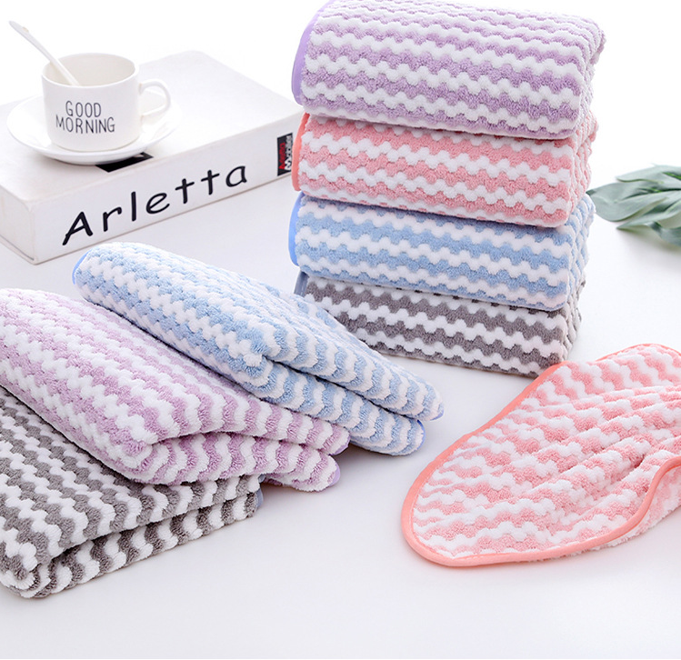 Sanjun Coral Fleece Teak towels are soft, absorbent and made of fine fiber for children and adults. Customized face towels detail image 4