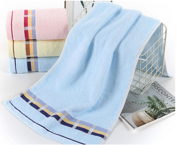 Sanjun colorful intermittent towels, pure cotton towels, advertising gifts, home thickened face towels, wedding return gifts, customized wholesale detail image 6