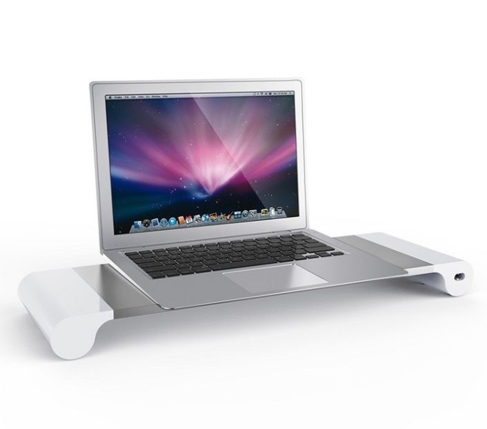 笔记本电脑增高底座显示器支架 MacBook铝合金支架 USB充电口产品图