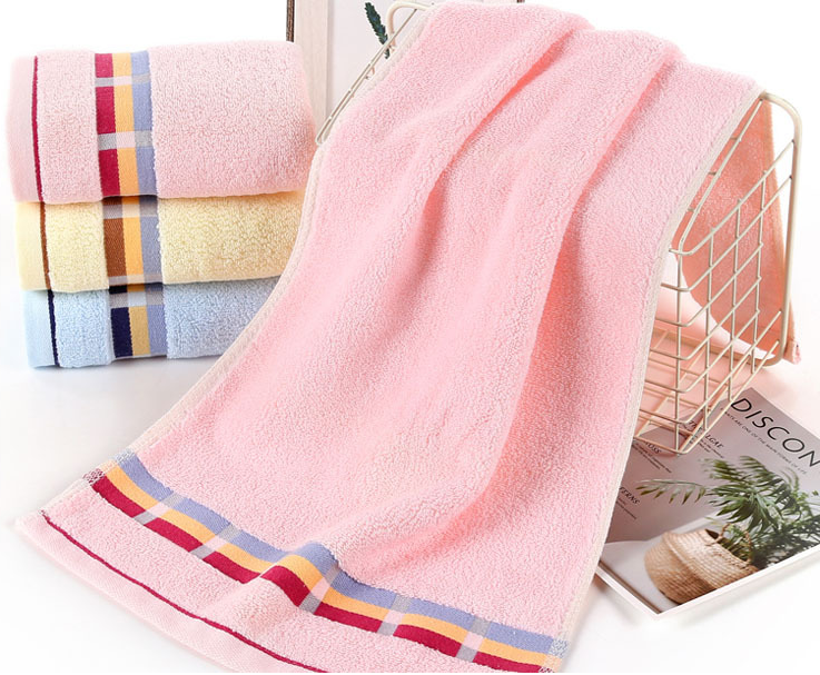 Sanjun colorful intermittent towels, pure cotton towels, advertising gifts, home thickened face towels, wedding return gifts, customized wholesale detail image 8
