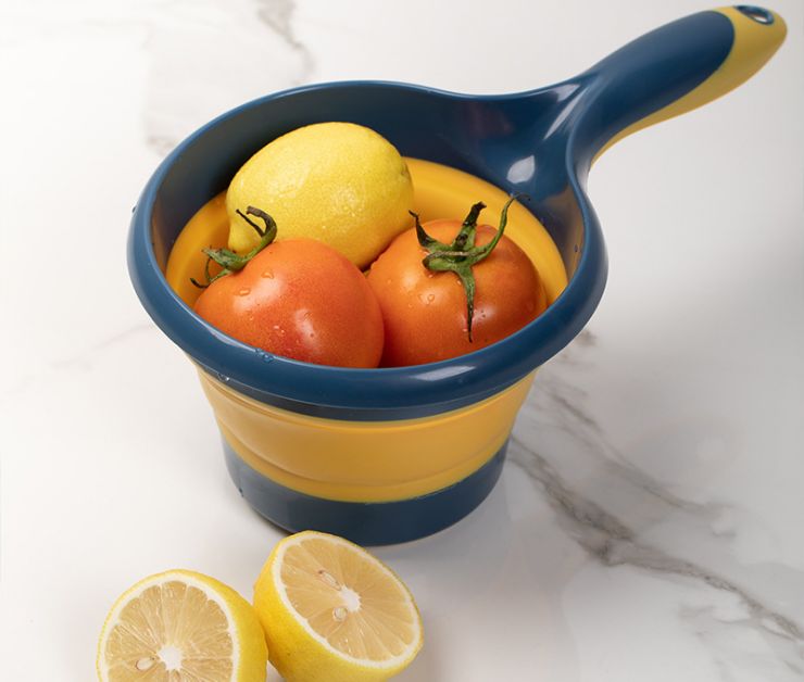 日韩式可折叠水瓢加厚厨房可悬挂硅胶水漂旅行户外便携式水舀水瓢详情图6