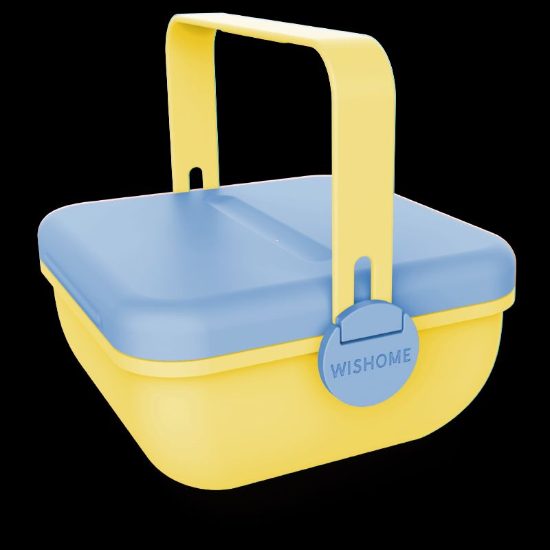 Best-selling portable creative salad bowl, four-compartment food storage box, headphones, lunch box, fashionable plate, hand-held customization Application Scenario
