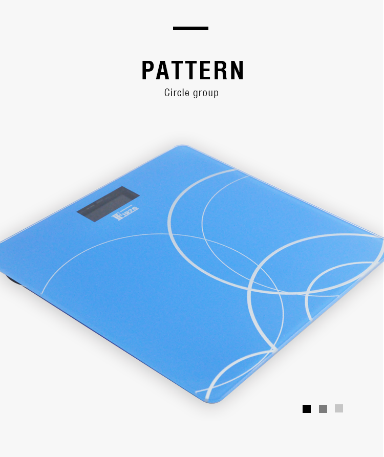 [FF1976-A16993] Tempered glass household body scale, high-precision weight scale with color patterns, electronic body scale detail image 5