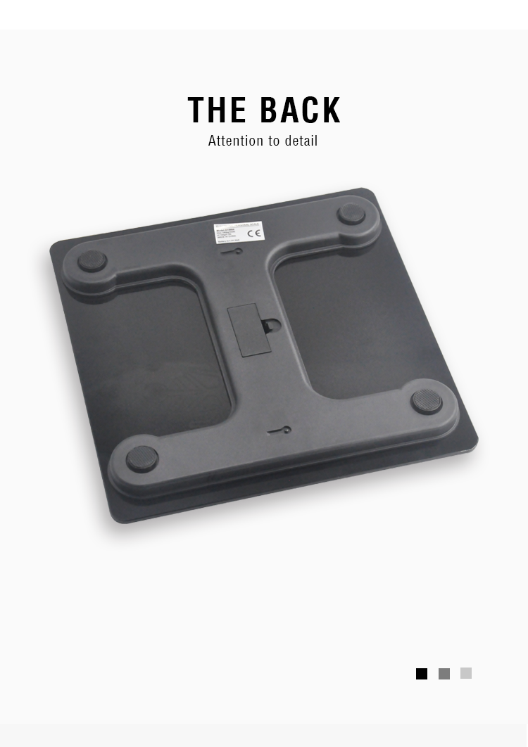 [FF1976-A16994] Tempered glass electronic body scale: Simple, elegant and practical weighing scale detail image 4