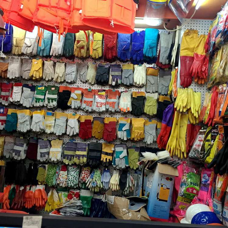 荧光绿PVC点胶手套工地尼龙点胶手套劳保防护用品详情图7