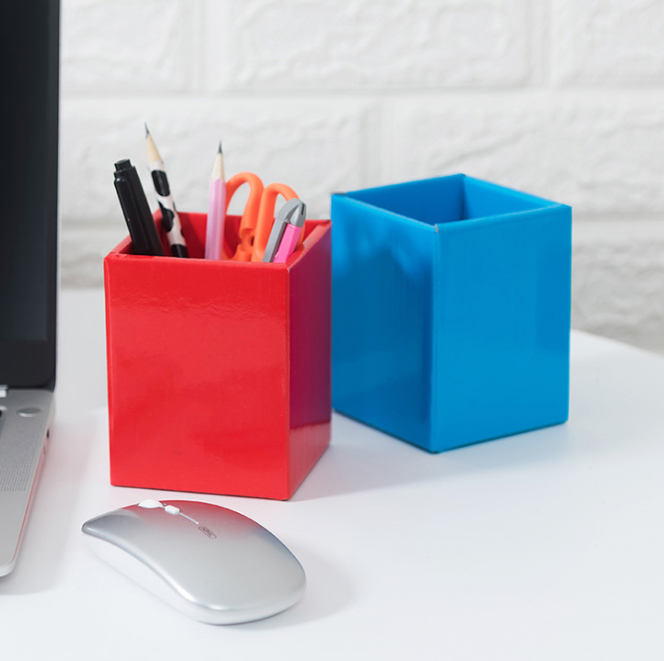 Creative desktop office supplies storage, organization and storage pen holders, student stationery multi-functional colorful square pen holders, only for foreign trade, only for foreign trade, only for foreign trade detail image 3