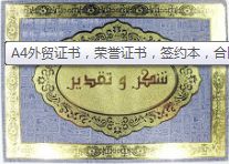 A4证书 thumbnail