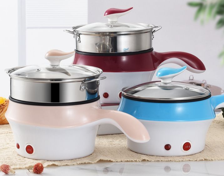 Multi-functional Korean electric wok Mini electric hot pot Electric boiling pot electric frying pan cross-border non-stick electric pot