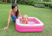 INTEX 57100 双层方形球池儿童充气游泳池家庭水池婴儿沙池澡浴盆