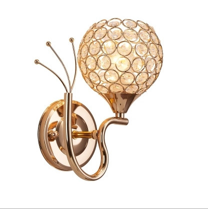 New wall lamps, LED bedroom bedside crystal lamps, modern and simple staircase creative living room lamps detail image 1