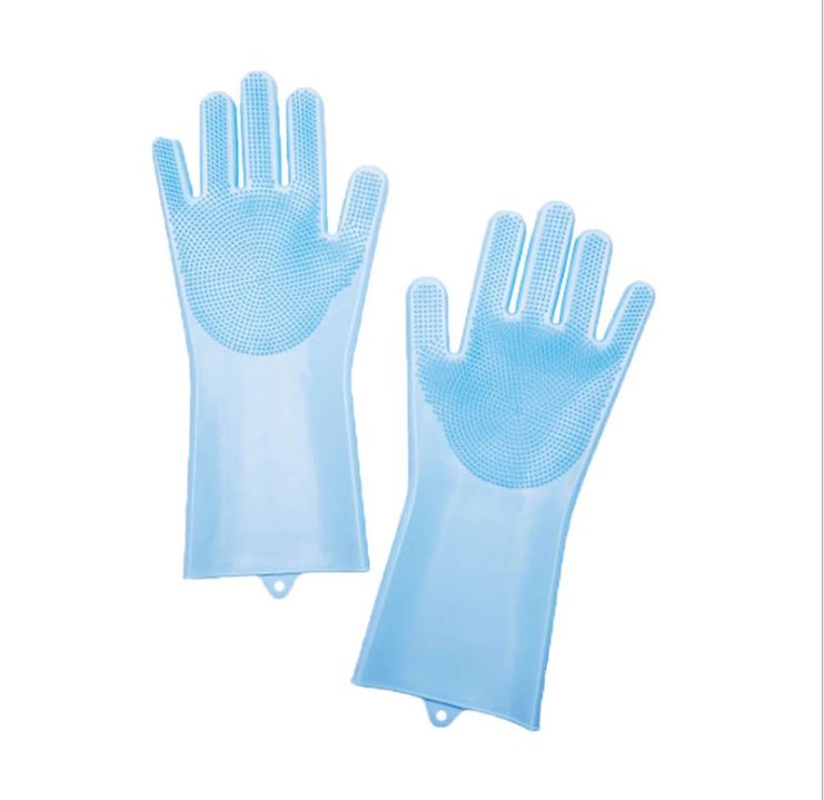 Silicone dishwashing gloves are waterproof and heat-resistant. They are a magic household cleaning and dishwashing tool in winter. They are suitable for both men's and women's POTS in the kitchen Item Picture