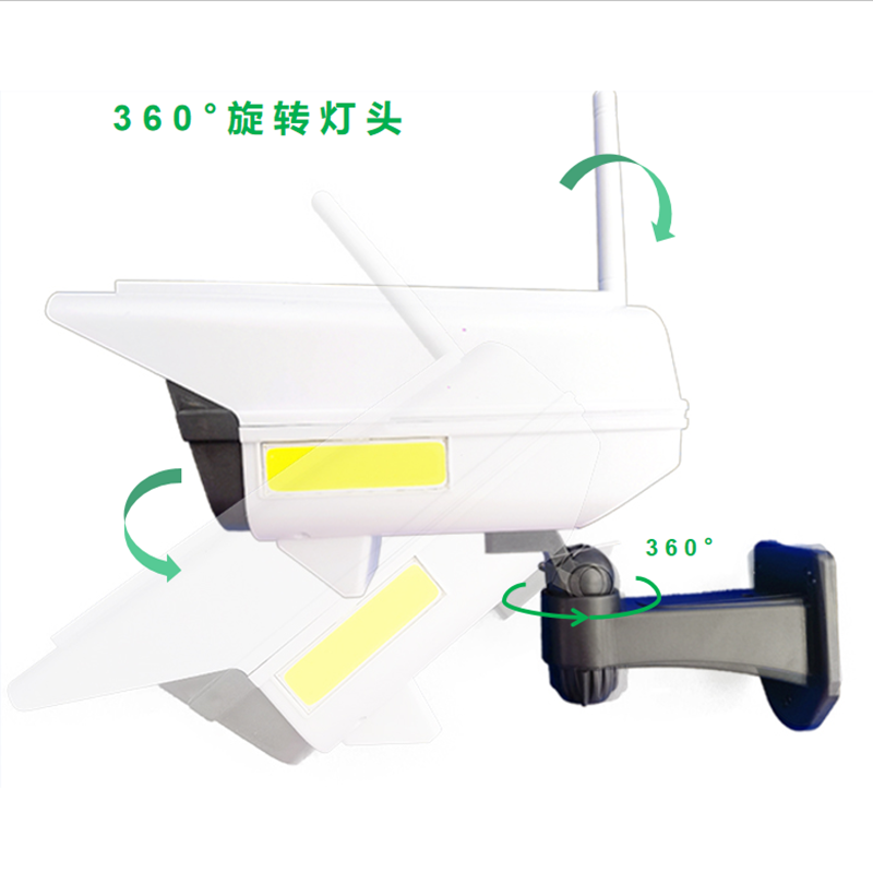 仿真监控假摄像头太阳能人体感应庭院灯壁灯路灯探照灯射灯花园灯详情图5