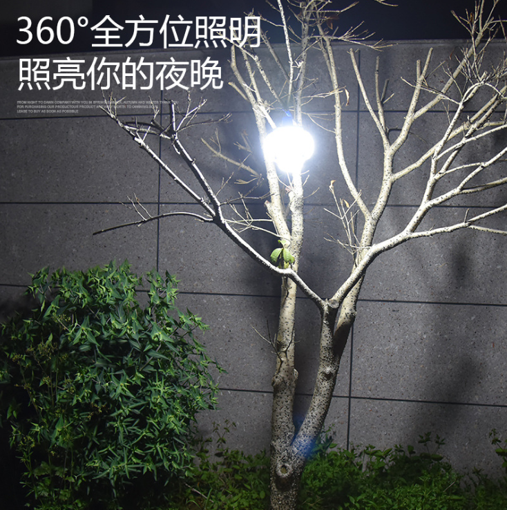 跨境太阳能充电灯泡夜市灯地摊灯2029足球灯 LED停电应急球泡灯详情图4