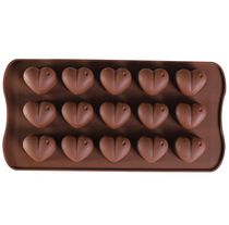15 squares heart-shaped silicone chocolate cake mold diy handmade cartoon ice cube mold with raindrops
