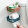 免打孔厕所纸巾盒卫生间置物架洗手间卷纸壁挂产品图