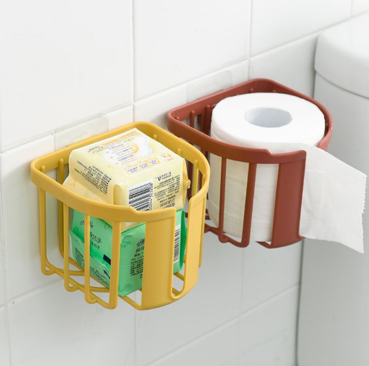免打孔厕所纸巾盒卫生间置物架洗手间卷纸壁挂详情图4