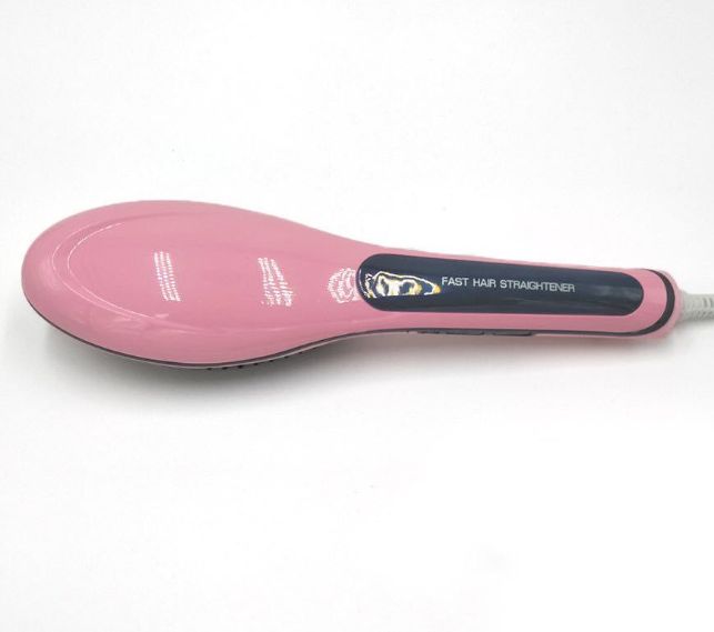 Hair straightener Massage comb Ceramic internal button comb Hair straightener comb details Picture