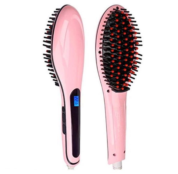 Hair straightener Massage comb Ceramic internal button comb Hair straightener comb full figure