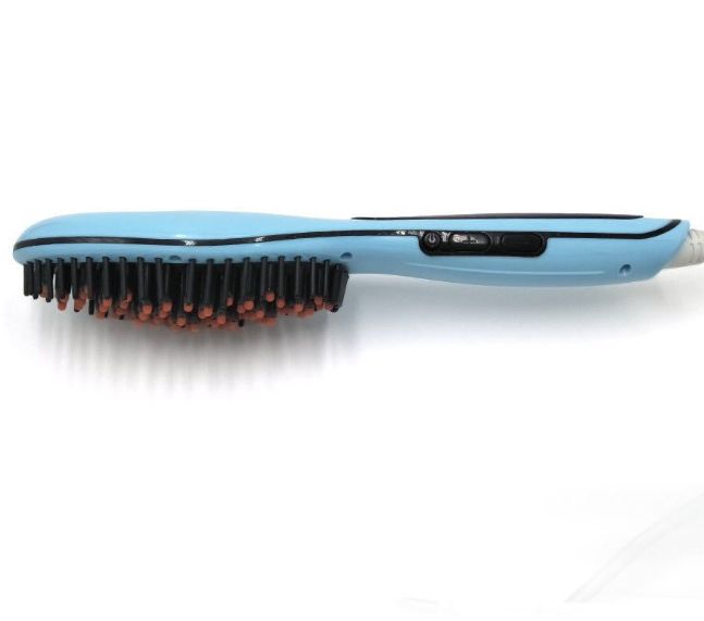 Hair straightener Massage comb Ceramic internal button comb Hair straightener comb Specification drawing