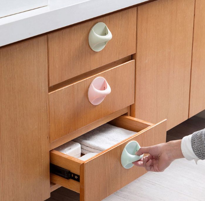 Multi-purpose door and window auxiliary handle, simple and pasted small handle, household cabinet door, safety bathroom door handle