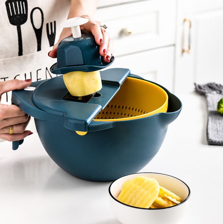 Multi-functional vegetable cutter Potato slicer Household radish chipper slicer Kitchen grater Vegetable cutter
