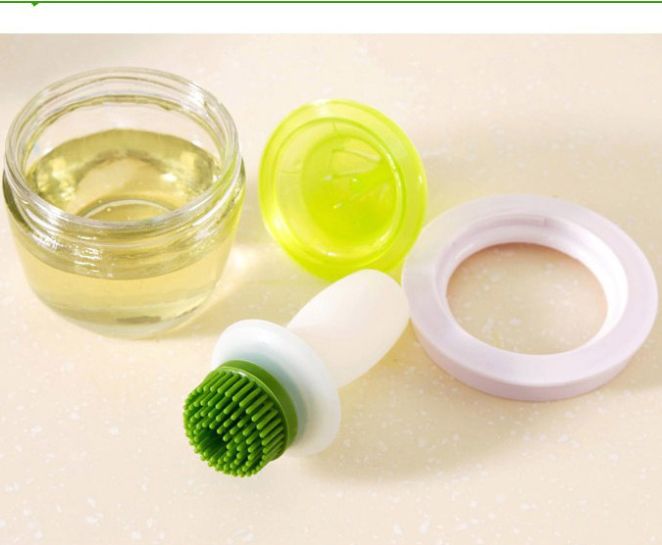 BBQ silicone oil brush bottle set Kitchen silicone oil brush bottle high temperature barbecue brush