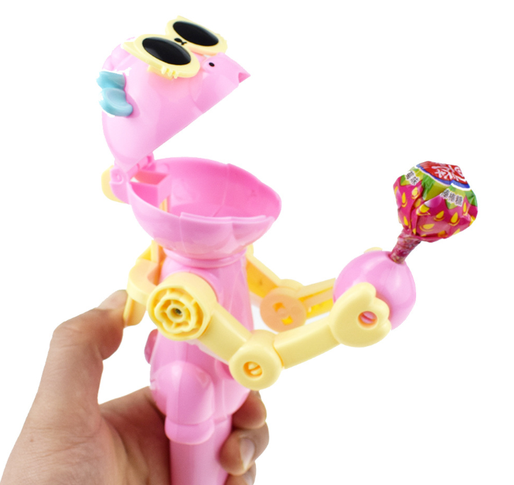 新奇特恐龙棒棒糖机器人创意整蛊吃糖机器人愚人节礼物食品玩具详情图3