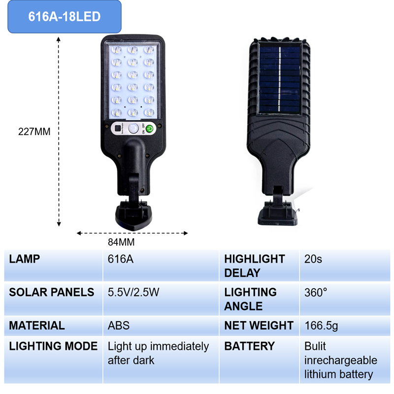 厂家直供 LED太阳能灯 智能人体感应灯防水防晒太阳能路灯户外专用详情图2