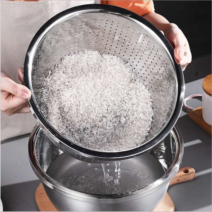 Stainless Steel Grater Three-Piece Household Utensil Kitchen Cutting Multi-Functional Grater Potatoes Specification drawing