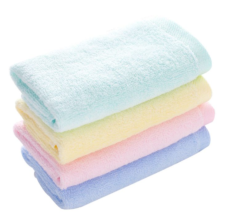 Bamboo fiber thickened plain child towel wholesale household children's absorbent face towel gift Application Scenario
