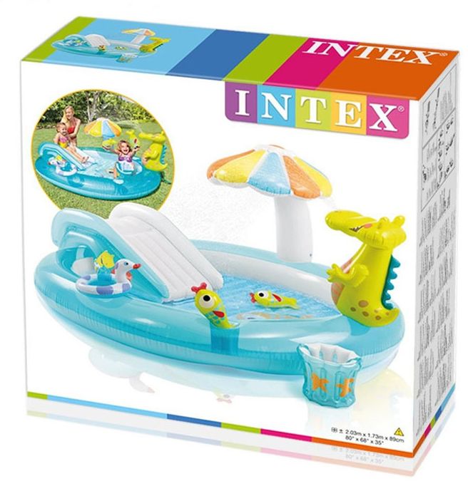 INTEX57165婴儿戏水池玩具池海洋球池鳄鱼水池 游泳池抖音同款详情图7