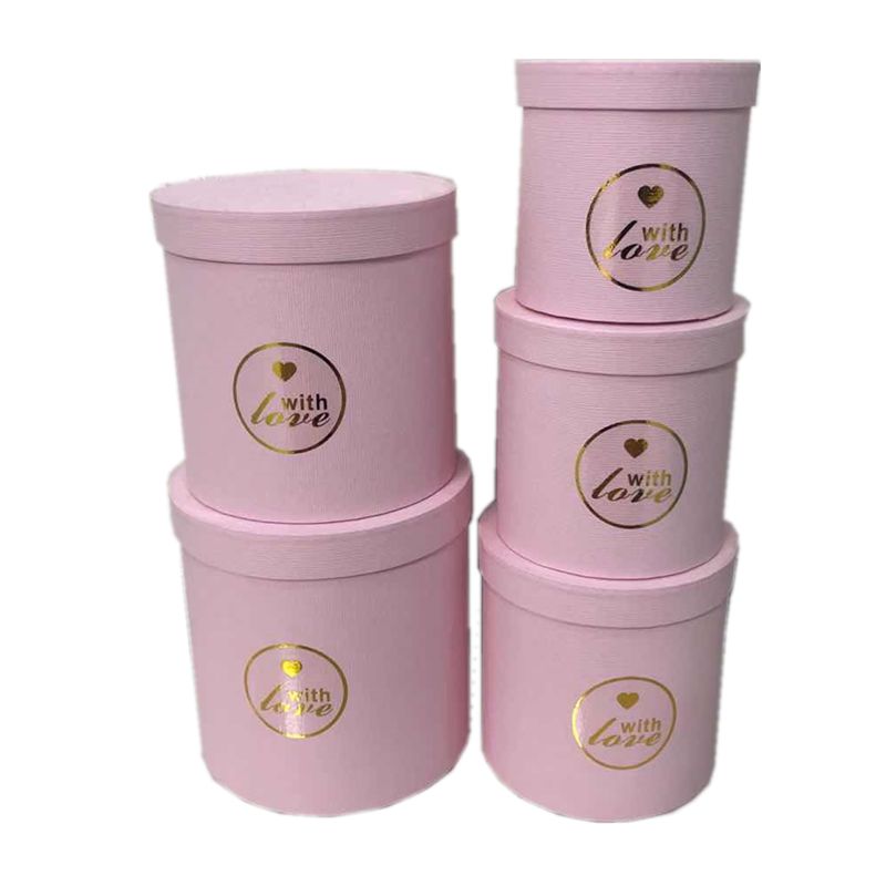 New 5-piece round gift box