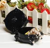 Household simple style European vintage jewelry box powder box small items plastic storage box