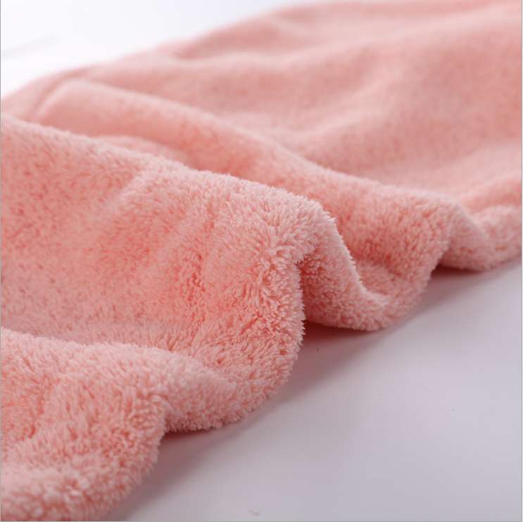 简约款三角形干发帽强力吸水速干珊瑚绒包头巾加厚浴帽详情图6