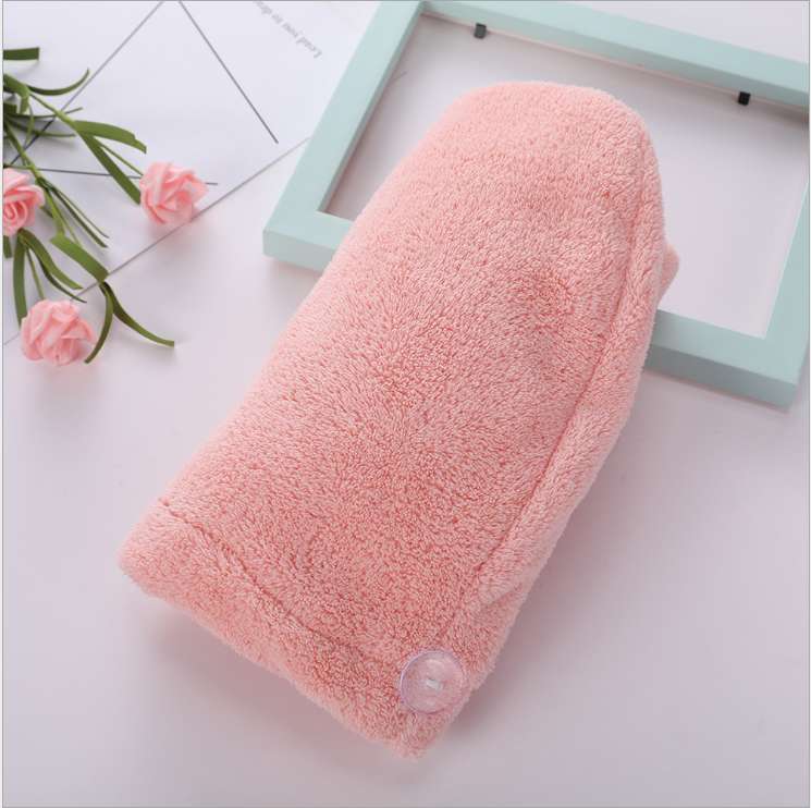 简约款三角形干发帽强力吸水速干珊瑚绒包头巾加厚浴帽详情图7