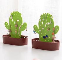 Cactus jewelry stand resin multi-functional jewelry display stand hanging stud earrings stand necklace jewelry tray