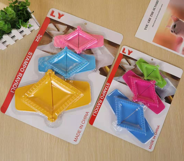 Three-piece dumpling wrapping machine for export, 3pcs, rhombus dumpling mold, non-toxic, odorless, environmentally friendly, from Indonesia and Southeast Asia detail image 1