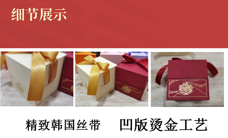 New 3-piece square gift box detail image 7